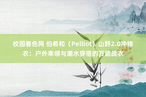 校园春色网 伯希和（Pelliot）山野2.0冲锋衣：户外率领与潮水穿搭的万能战衣